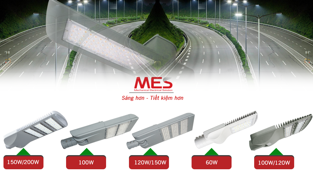 Đèn đường LED MES đa dạng công suất
